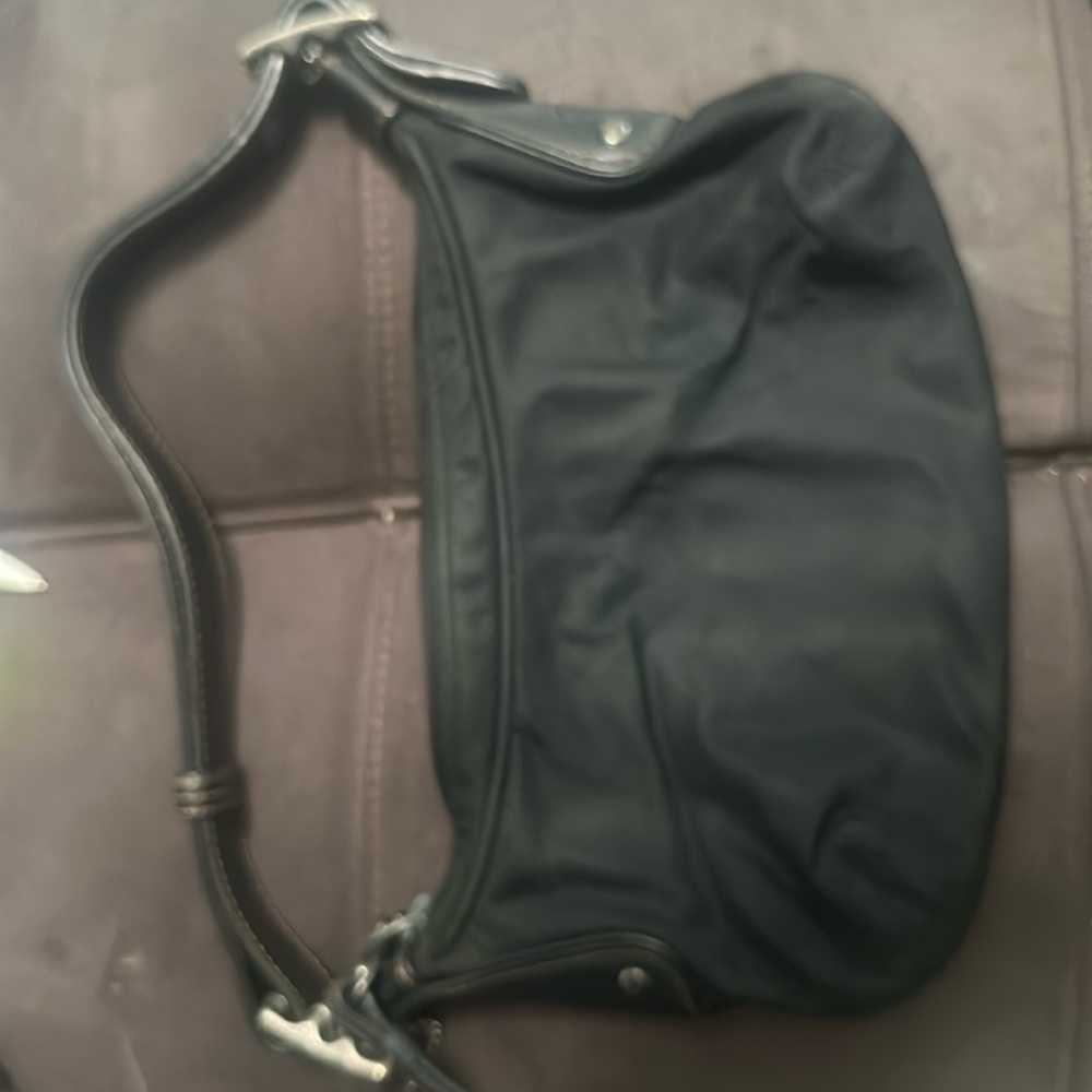 Coach black nylon bag